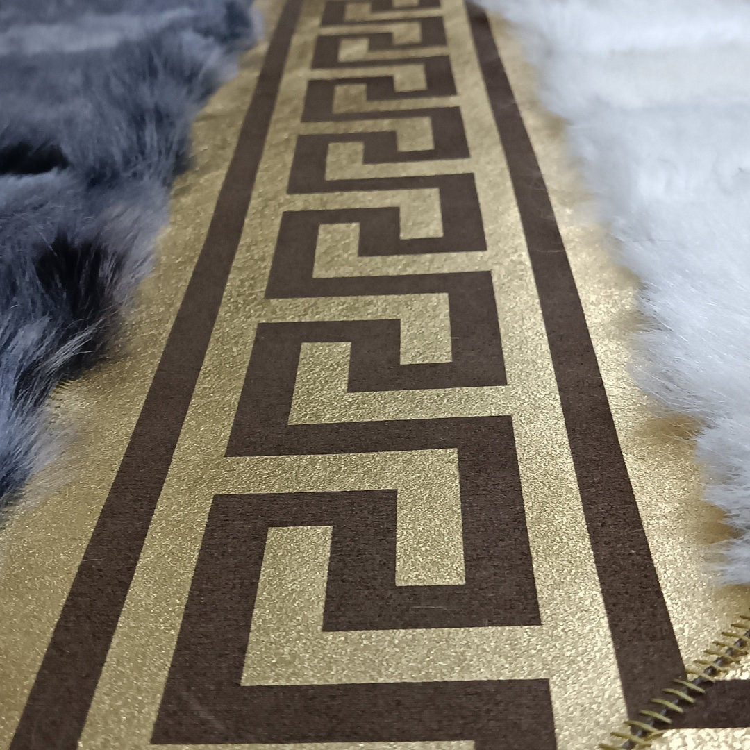 Gray Sheepskin Rug - Gray-White Sheepskin Rug - Fluffy Area Rugs - Soft Area Rug - Rugs for Living Room - Wool Area Rug - Mother's Day Gift