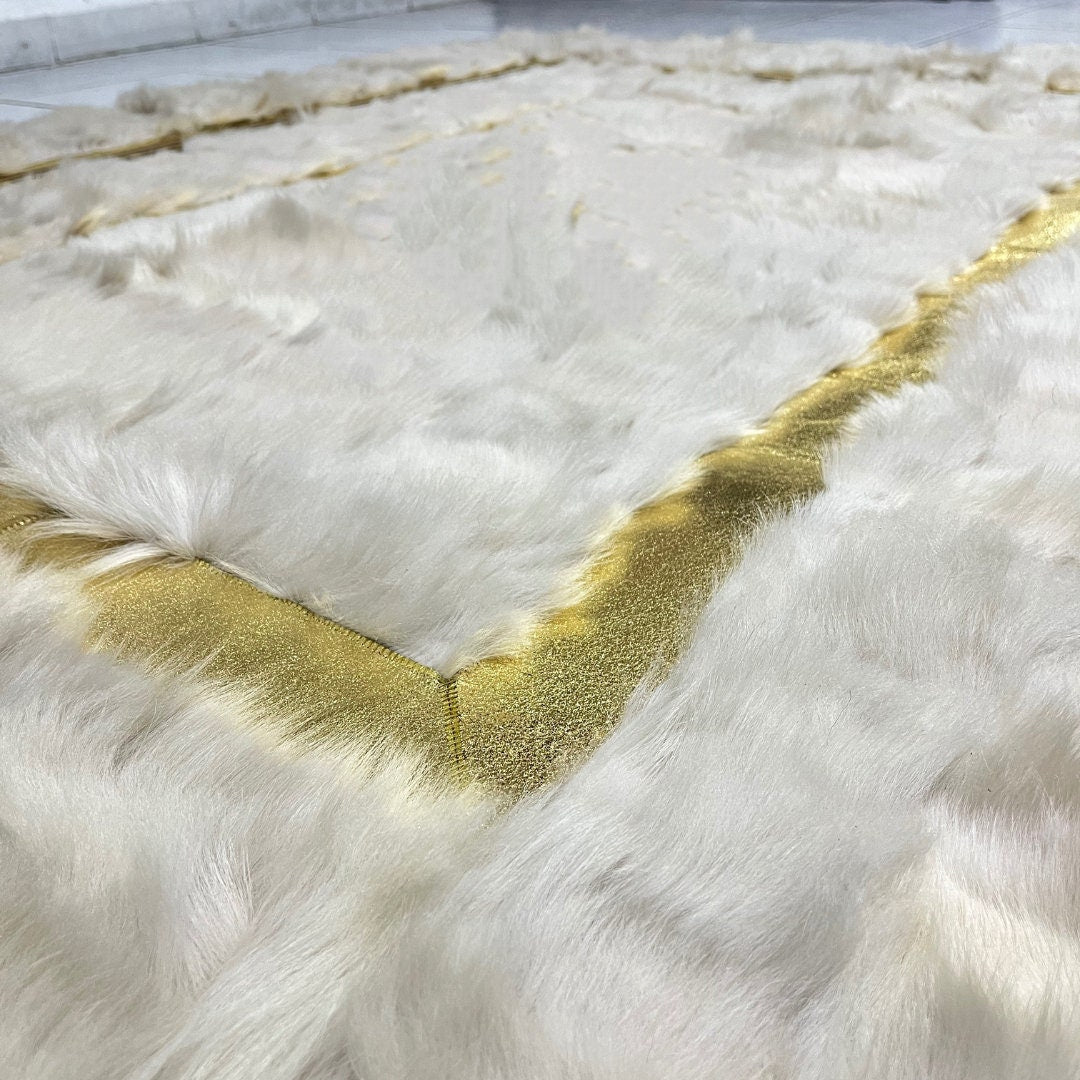 Creamy Sheepskin Fur Rug, Creamy-Gold Sheepskin Area Rug, Wool Area Rugs, Soft Area Rugs, Rugs For Living Room, Mother's Day Gifts