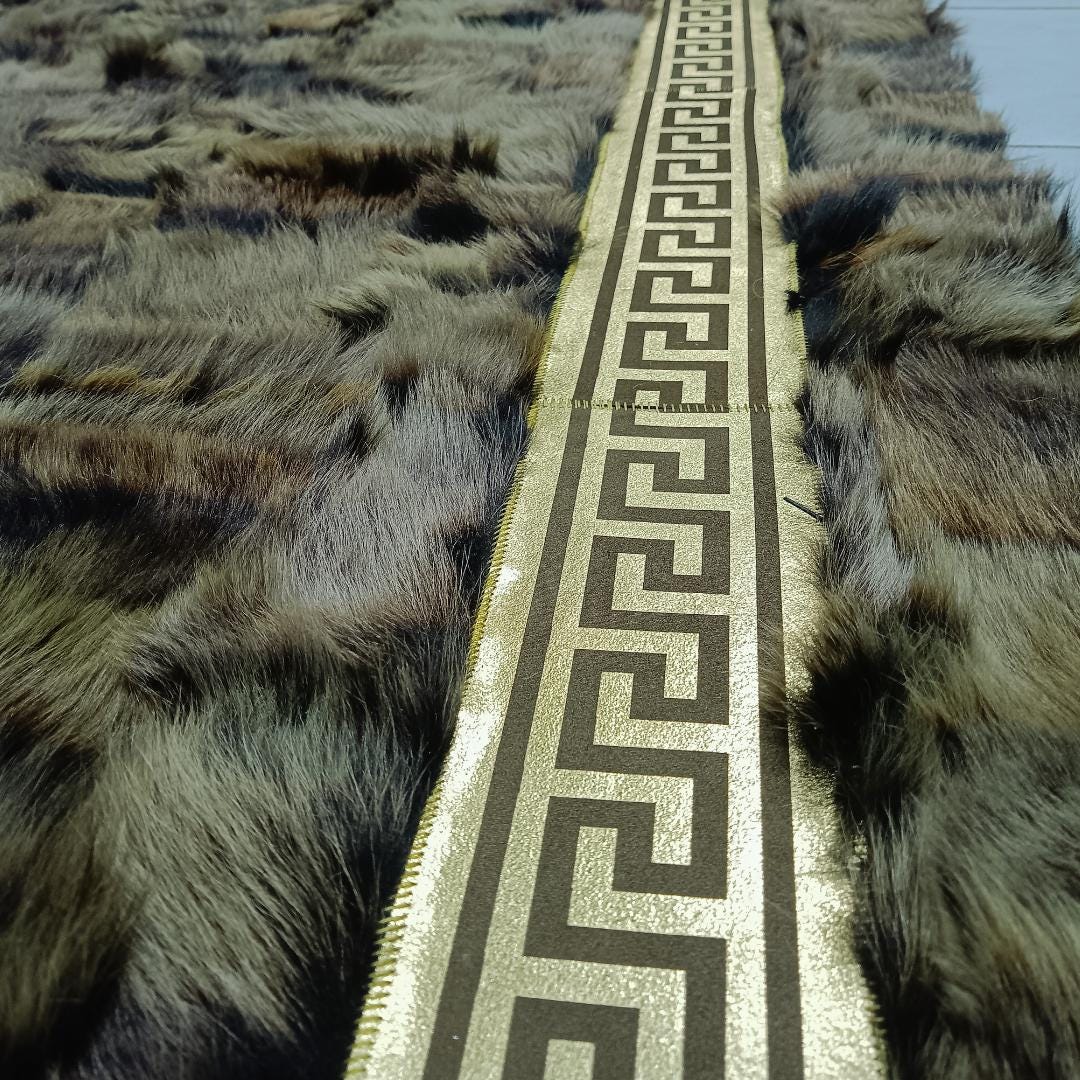 Natural Brown Sheepskin Rug, Brown-Gold Sheepskin Area Rug, Shaggy Area Rugs, Rugs For Living Room, Wool Area Rugs, Mother's Day Gift