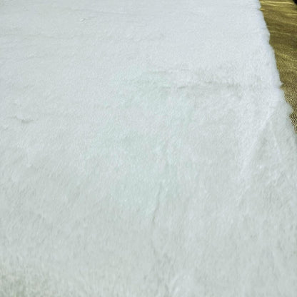 Black Shaggy Faux Fur Rug: Luxury Plush Area Rug - BuzzLeatherCarpetBlack Shaggy Faux Fur Rug: Luxury Plush Area Rug