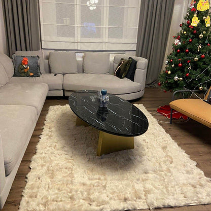 Handmade Beige Sheepskin Rug - BuzzLeatherCarpetHandmade Beige Sheepskin Rug