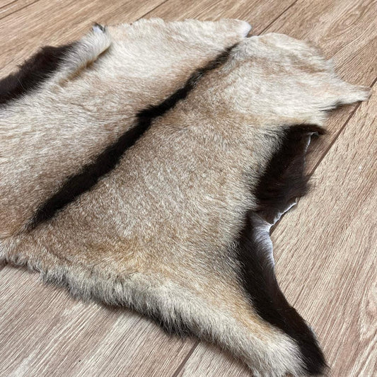 Handmade Brown Goatskin Rug: Scandinavian Minimalist Home Decor (41x52 cm / 16x20 inches) - BuzzLeatherCarpetHandmade Brown Goatskin Rug: Scandinavian Minimalist Home Decor (41x52 cm / 16x20 inches)
