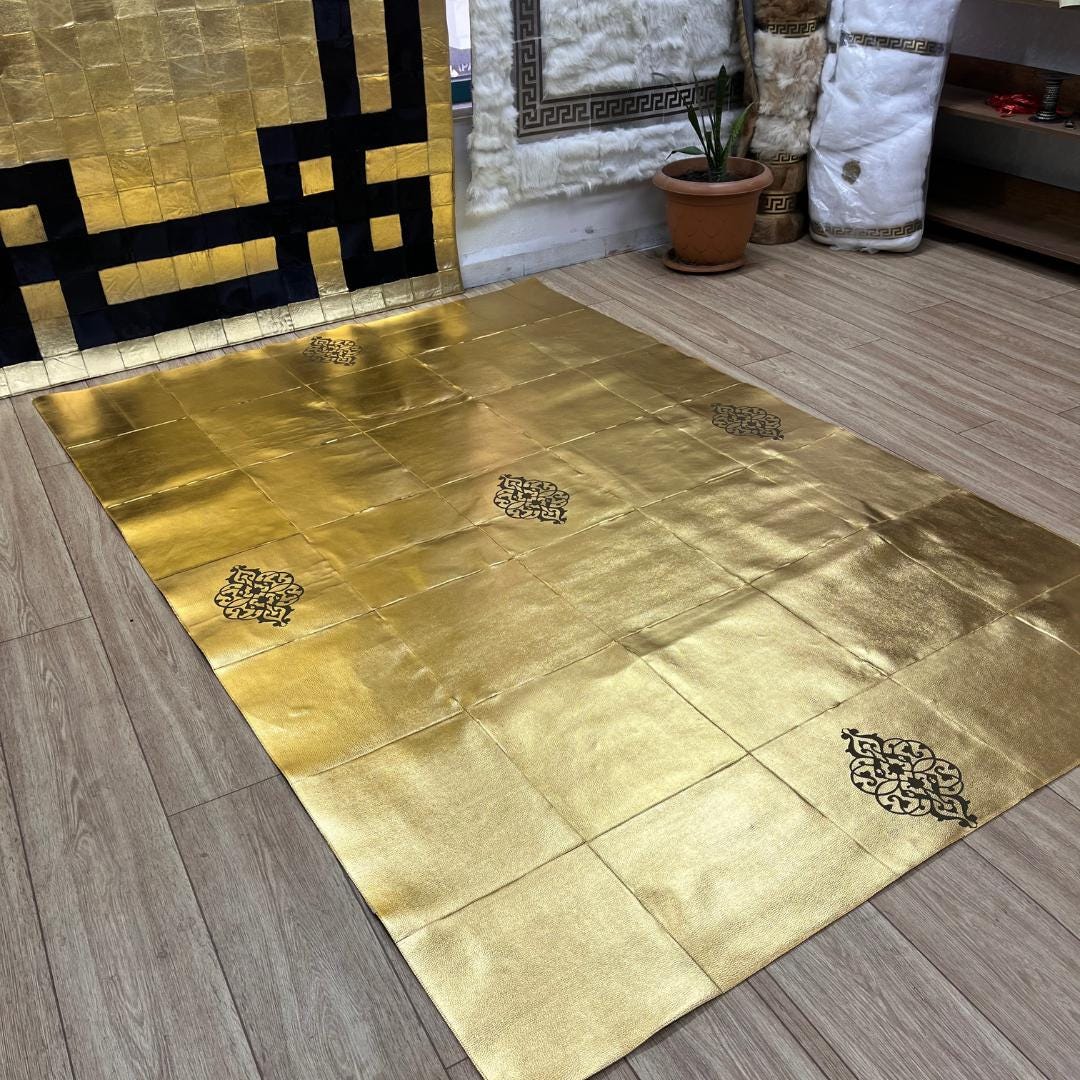 Handmade Cowhide Patchwork Area Rug - BuzzLeatherCarpetHandmade Cowhide Patchwork Area Rug