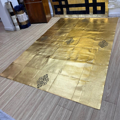 Handmade Cowhide Patchwork Area Rug - BuzzLeatherCarpetHandmade Cowhide Patchwork Area Rug
