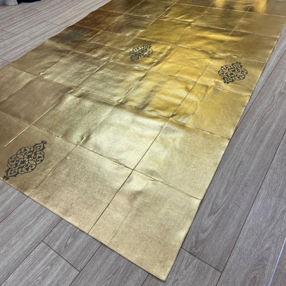 Handmade Cowhide Patchwork Area Rug - BuzzLeatherCarpetHandmade Cowhide Patchwork Area Rug