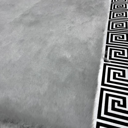 Handmade Gray - Silver Faux Fur Rug: Plush Shaggy Area Rug - BuzzLeatherCarpetHandmade Gray - Silver Faux Fur Rug: Plush Shaggy Area Rug