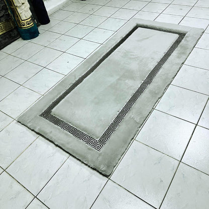 Handmade Gray - Silver Faux Fur Rug: Plush Shaggy Area Rug - BuzzLeatherCarpetHandmade Gray - Silver Faux Fur Rug: Plush Shaggy Area Rug