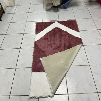 White-Pink Plush Prayer Rug | Islamic Muslim Gift for Men & Women | Perfect Muslim Wedding Present, Soft Comfortable