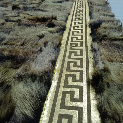 Natural Brown Sheepskin Rug, Brown-Gold Sheepskin Area Rug, Shaggy Area Rugs, Rugs For Living Room, Wool Area Rugs, Mother's Day Gift
