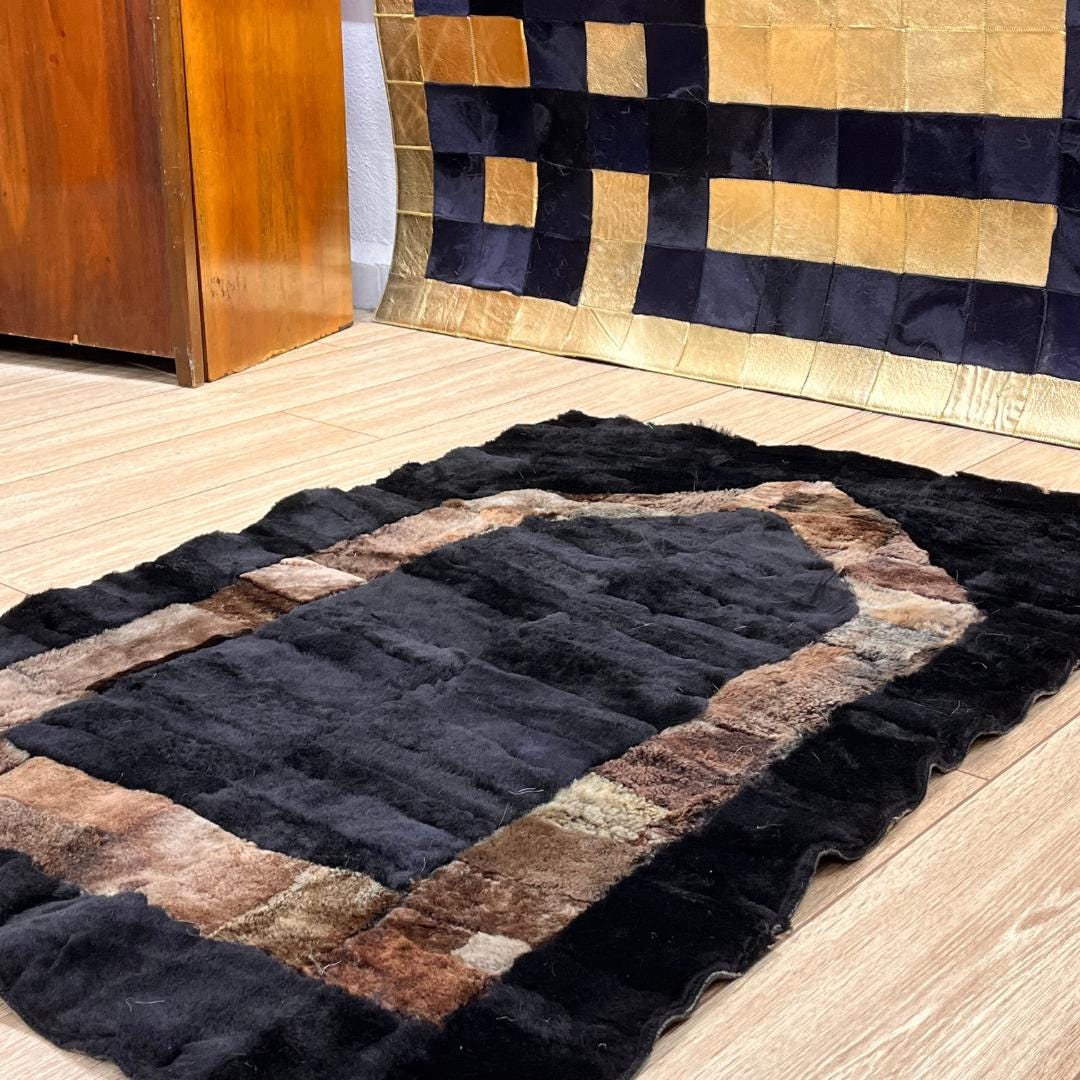 Handmade Sheepskin Prayer Rug