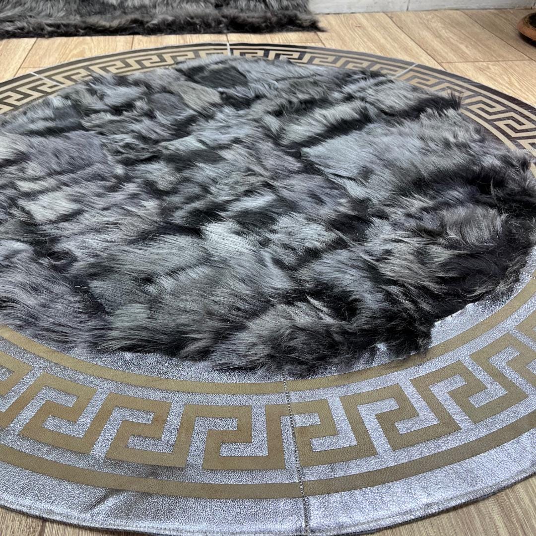 Luxury Gray Sheepskin Rug - BuzzLeatherCarpetLuxury Gray Sheepskin Rug