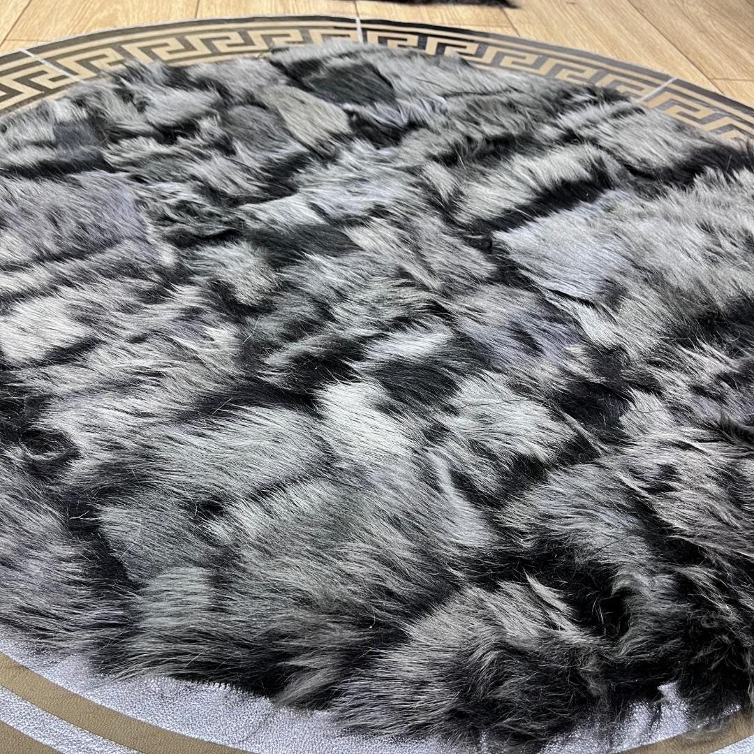 Luxury Gray Sheepskin Rug - BuzzLeatherCarpetLuxury Gray Sheepskin Rug