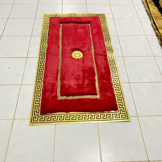 Luxury Red Faux Fur Rug: Plush Shaggy Carpet, Handmade Area Rug - BuzzLeatherCarpetLuxury Red Faux Fur Rug: Plush Shaggy Carpet, Handmade Area Rug