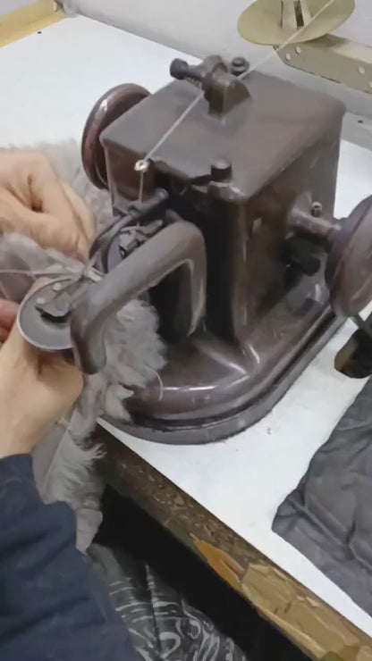 Gold Cowhide & White Sheepskin Fur Rug